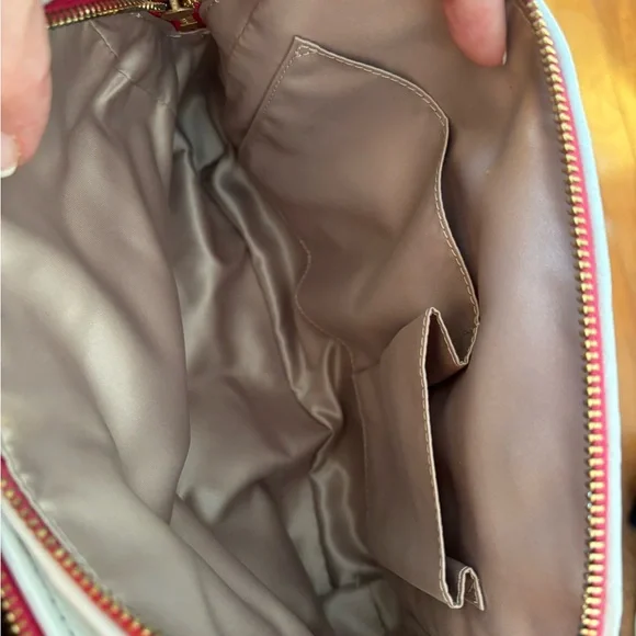 Coach A1482-30116 Madison Madeline Ostrich-Embossed White Leather Pink Trim BNOT - Picture 15 of 16